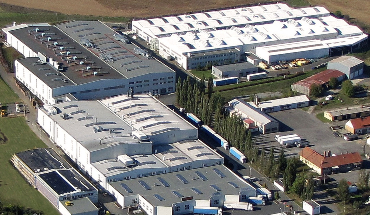 Photo aérienne de l'usine Arbonia, Stribro (CZ)