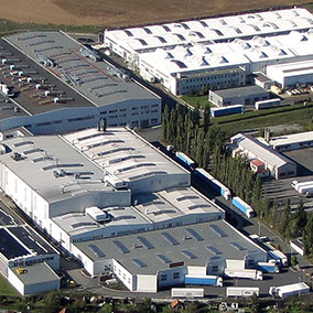 Photo aérienne de l'usine AFG à Stribro (CZ)